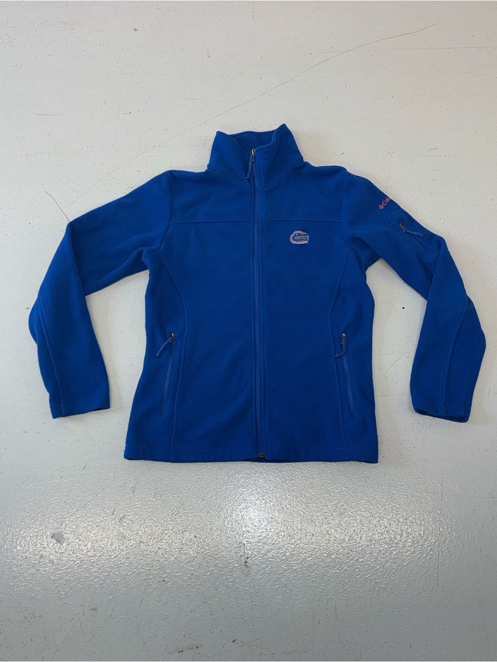 Columbia Bright Blue Fleece Zip Jacket